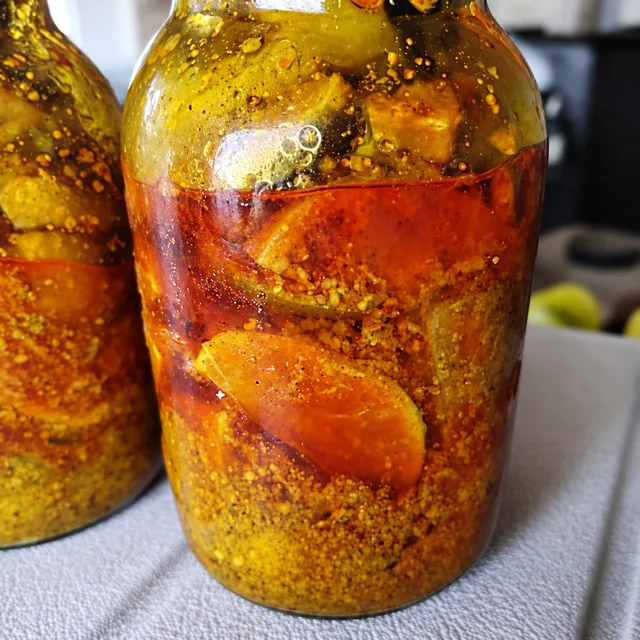 Arno’s lime pickle in a jar