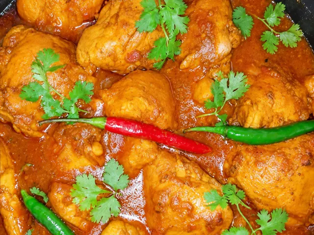 Chicken and potato curry for Durban bunny chow