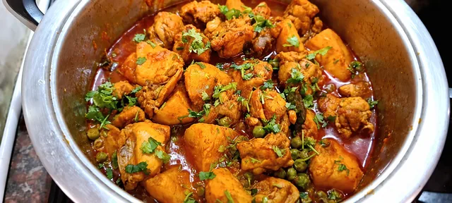 Chicken and potato curry made with Durban Curry Lovers masala