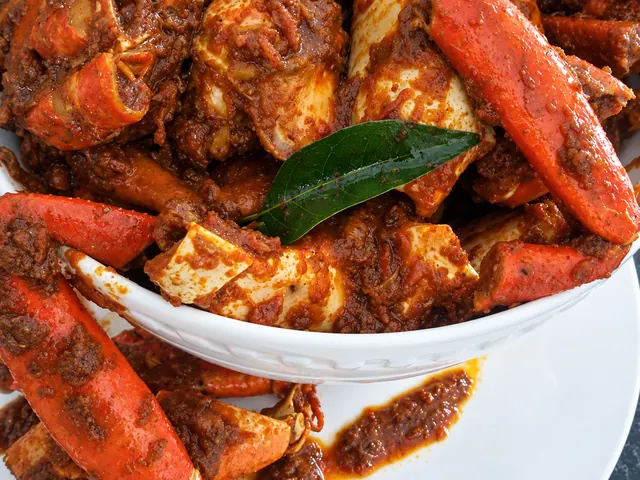 Irene’s crab curry in a bowl
