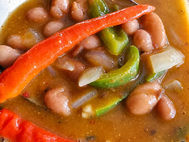 Sugar beans dhal with chillies