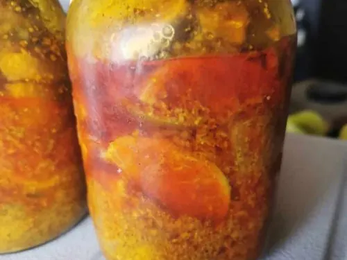 Arno’s lime pickle in a jar