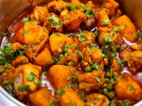 Chicken and potato curry made with Durban Curry Lovers masala