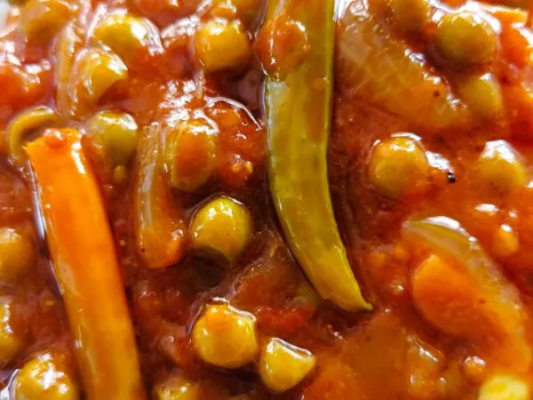 Hot peas chutney