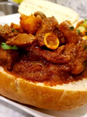 Vanessa's Incredible Mutton Curry on Sourdough