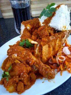 Delicious Chicken Bunny, from the pot straight onto the plate.