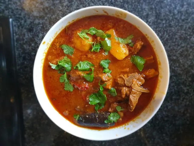 Shane’s Durban lamb curry with potatoes