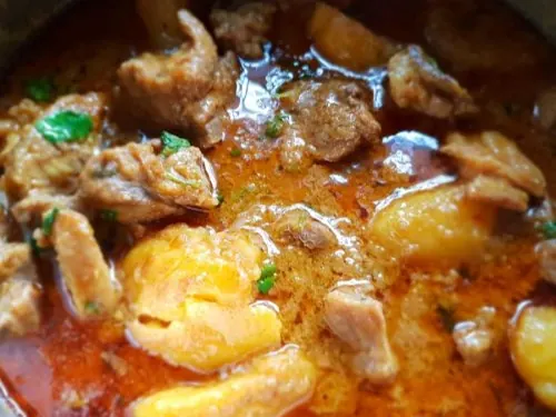 Shane’s mutton curry with potatoes