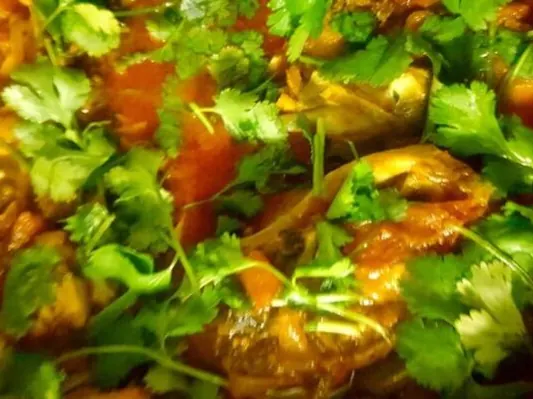 Steenbras fish curry with fresh herbs