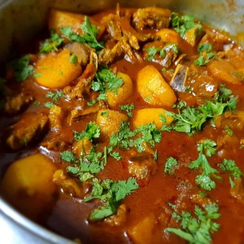Durban Lamb Curry. No Oil Challenge