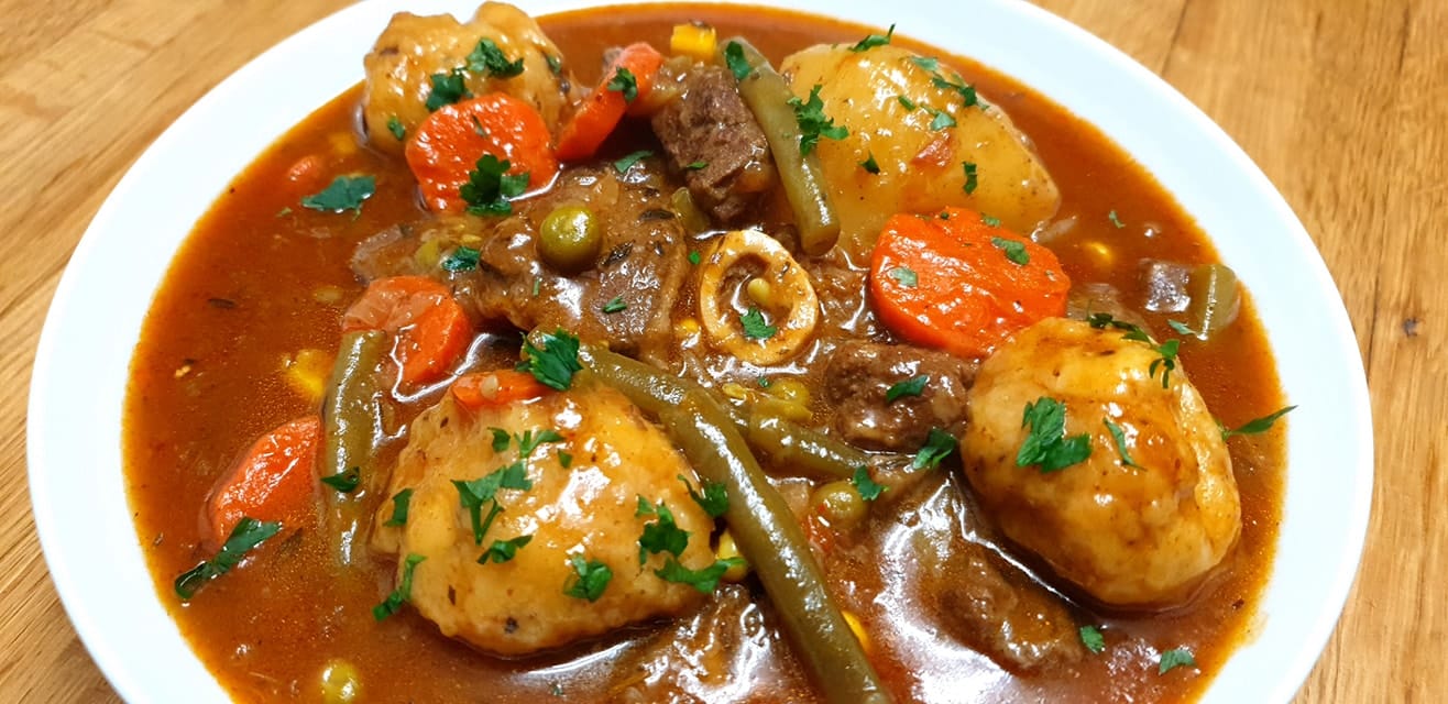 Curried Mutton Stew with Dumplings