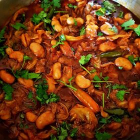 cabbage and butter beans curry recipe