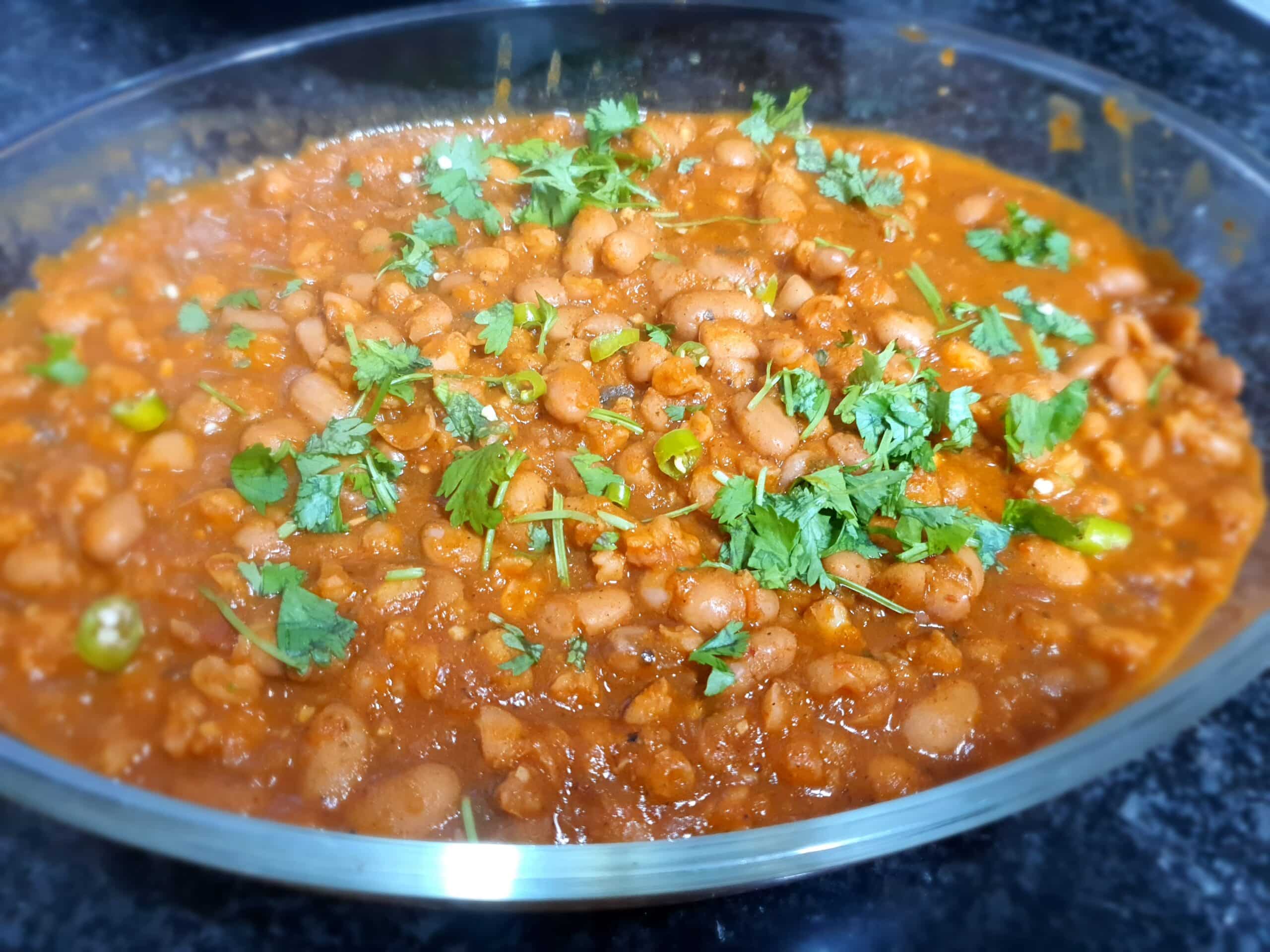 samp and bean curry